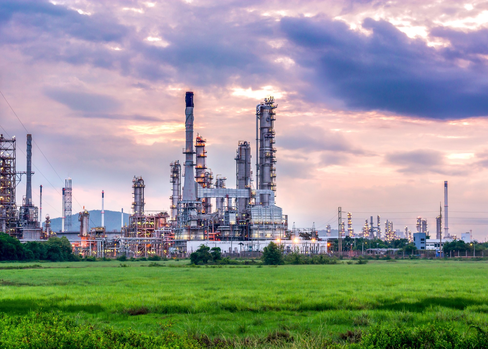 refinery at sunset-637140248